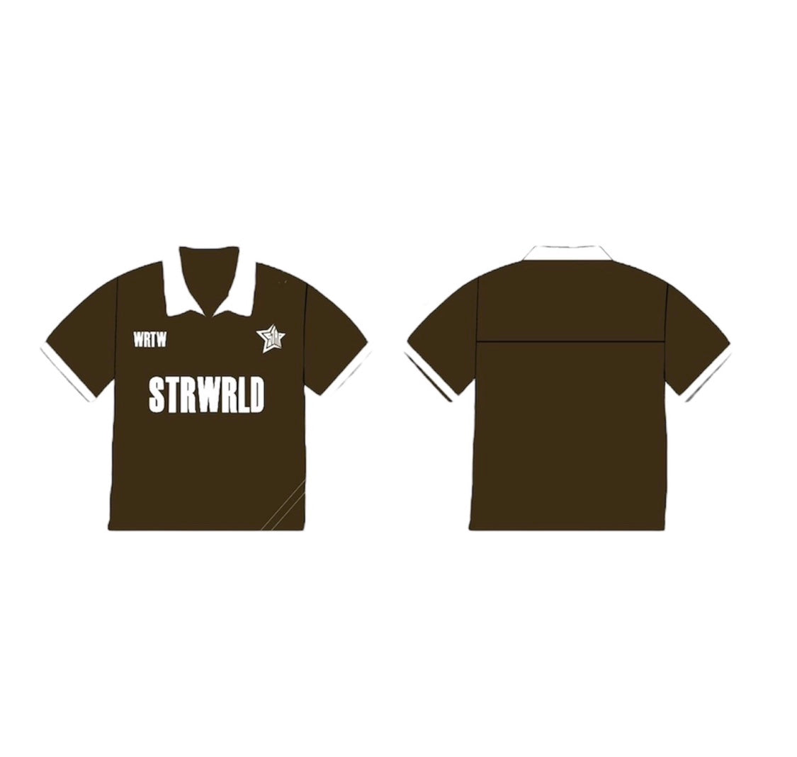 POLO T-shirt STRWRLD in brown