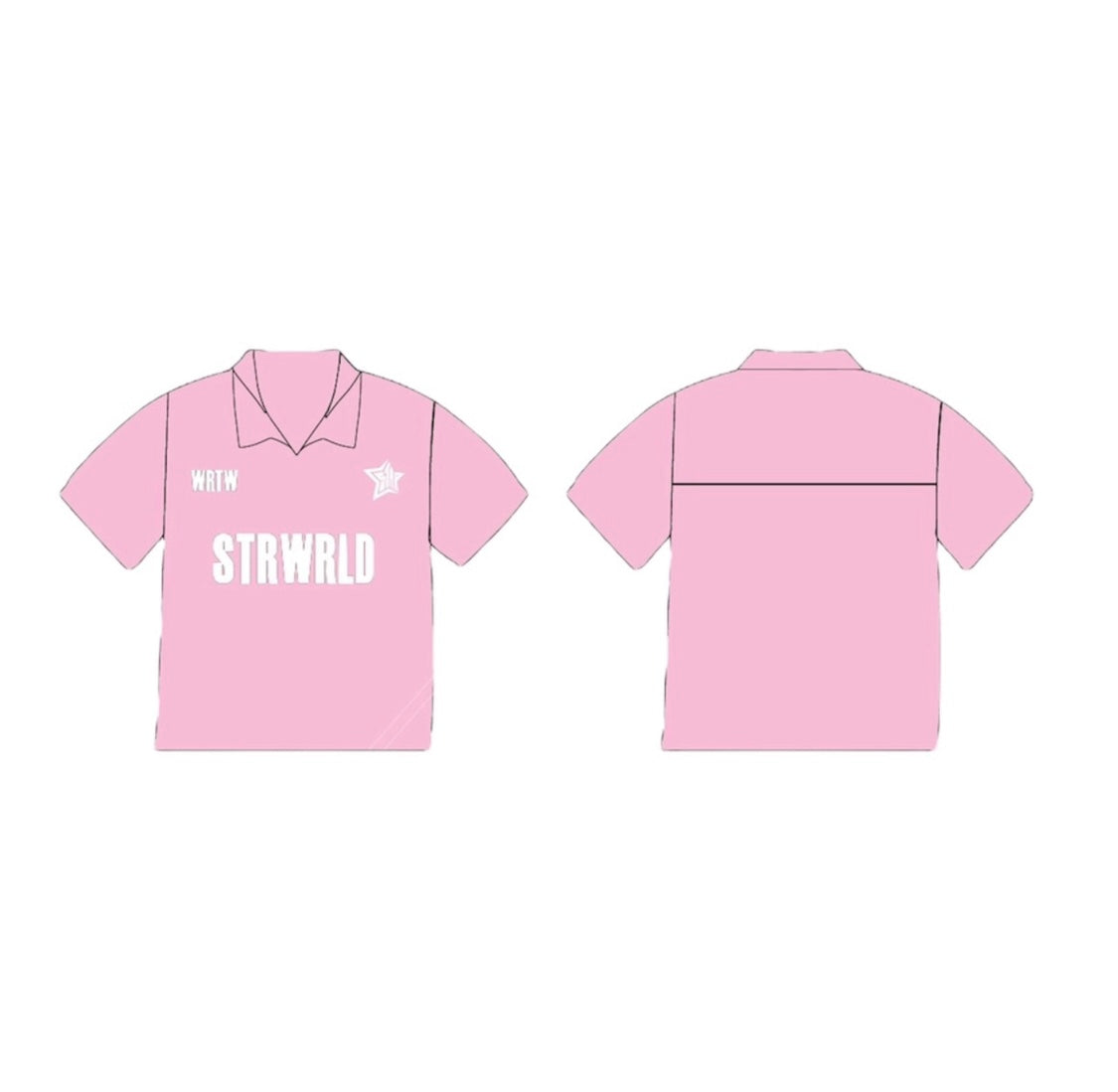 POLO T-shirt STRWRLD in pink