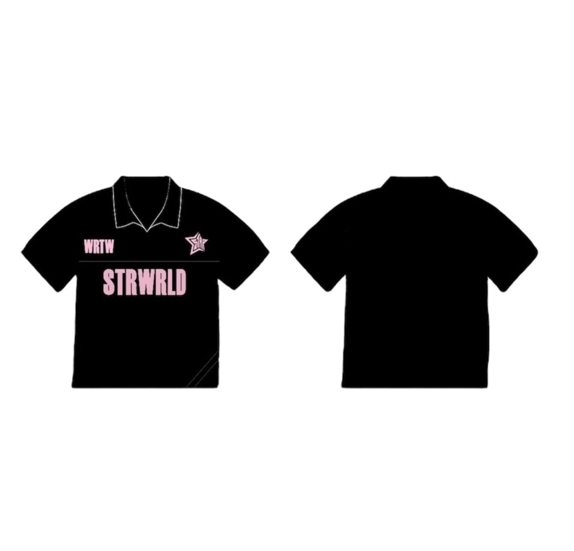 POLO T-shirt STRWRLD in black